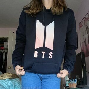 BTS Navy Hoodie